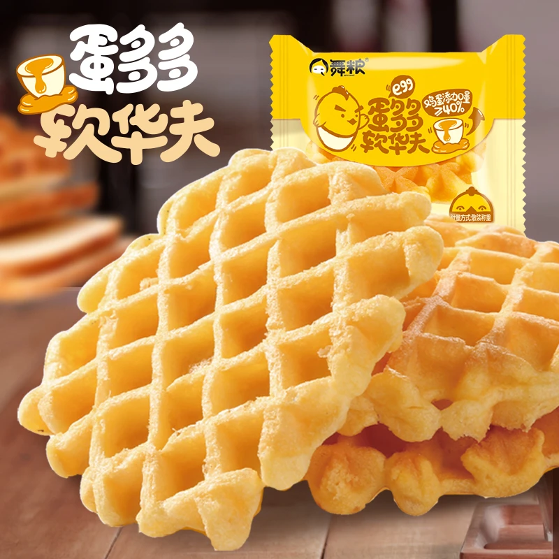 蛋多多华夫饼早餐即食小面包