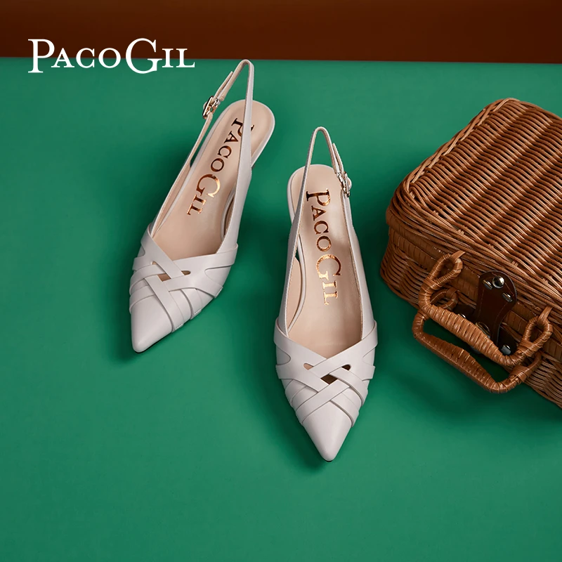 新款春夏季一字带小羊皮凉鞋女细跟气质XP23B038