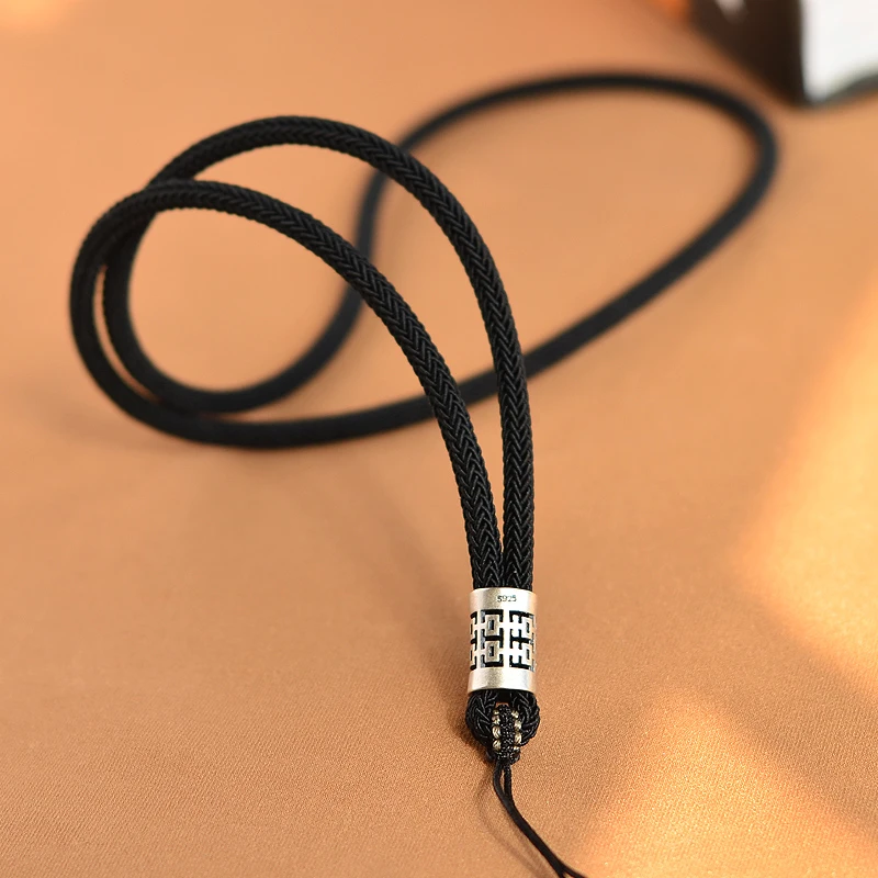 非金属布艺项链 高端挂坠挂绳项链绳子男士脖子挂绳唐卡绳高货绳