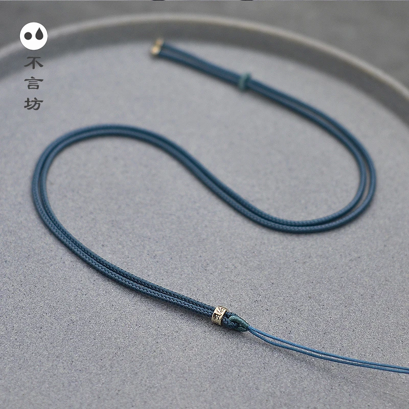 非金属布艺吊坠 挂坠绳细款吊坠绳可调节百搭配绳挂脖项链吊坠