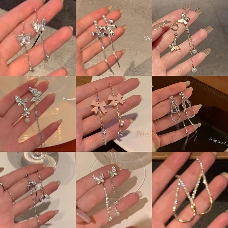 合金耳饰 【惊喜耳环盲盒】夸张气质法式轻奢长款款式多样