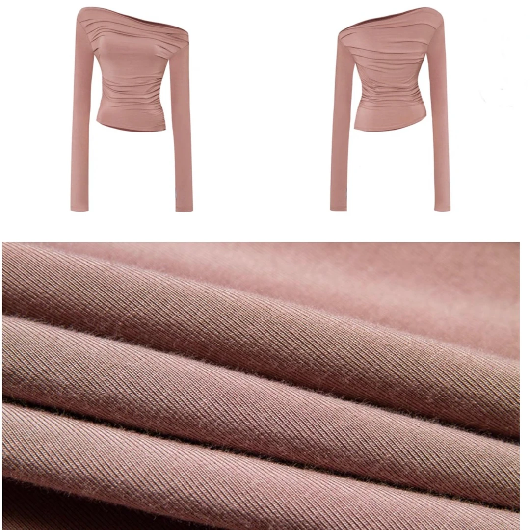 【Aliu自制】黑色斜肩辣妹一字肩上衣女设计感小众露肩短袖心机t恤