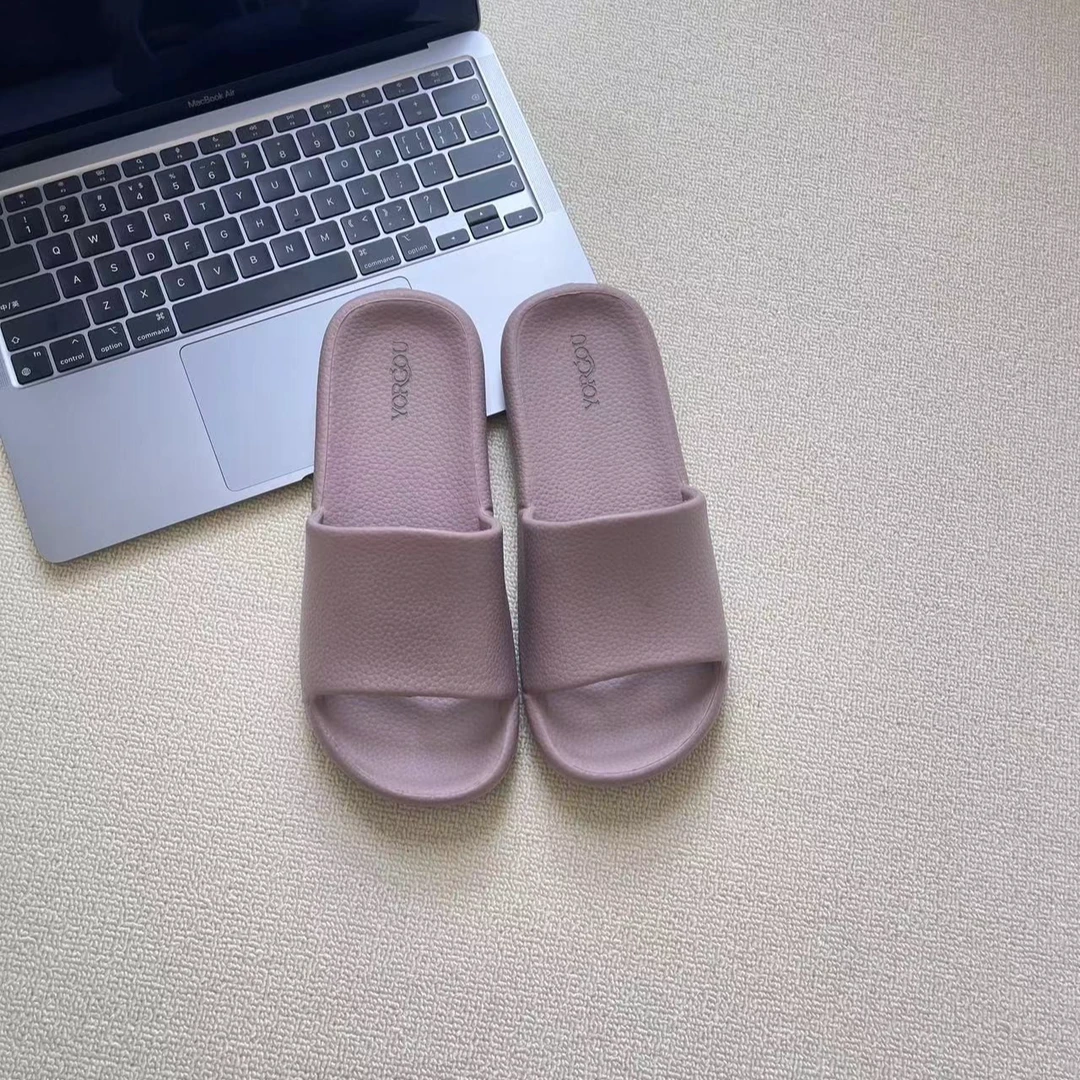 远港纯色摩卡皮纹凉拖鞋女款夏季室内居家EVA男士家用轻便拖鞋