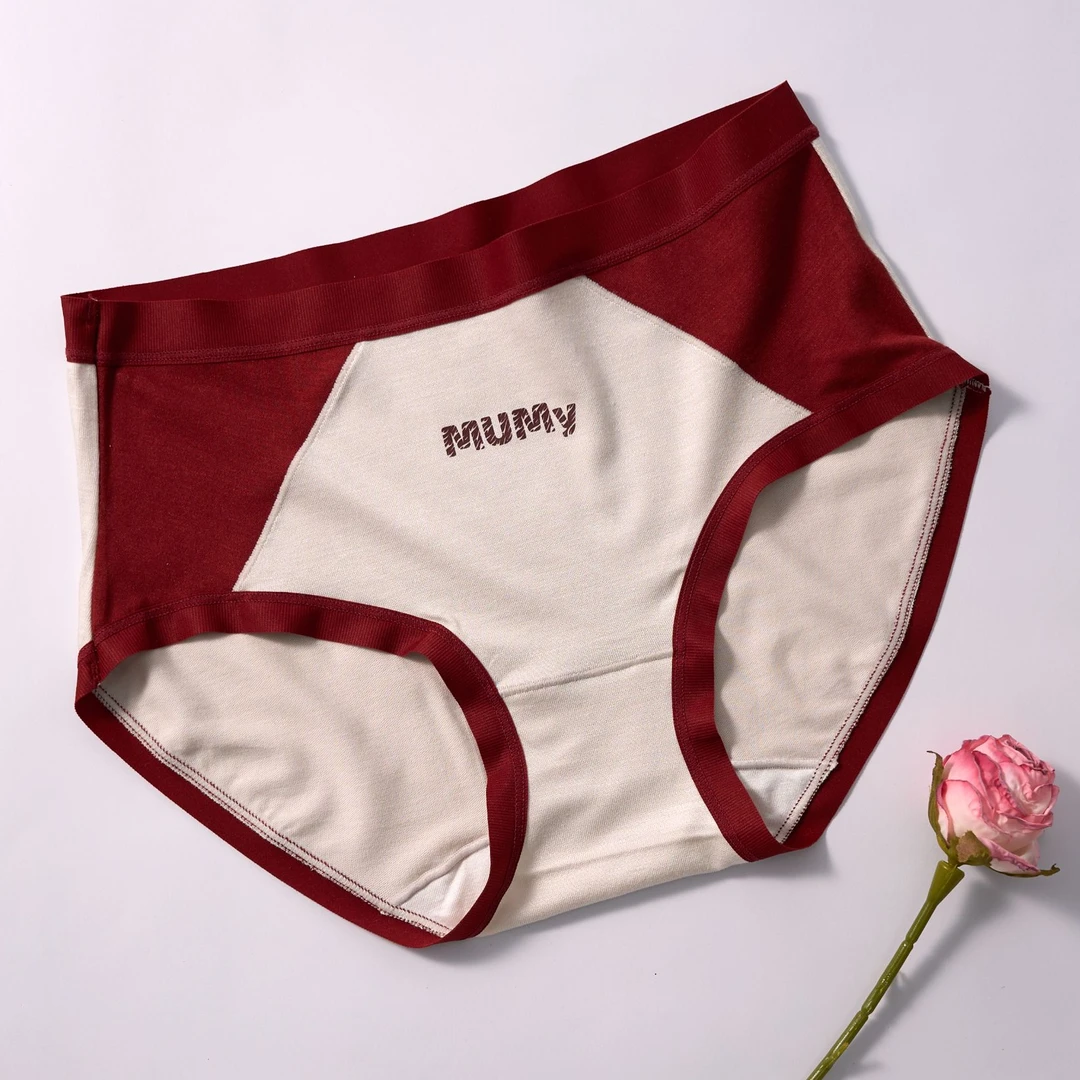 2025新款美式复古风磨毛中腰包臀舒适高弹软糯亲肤女士少女内裤