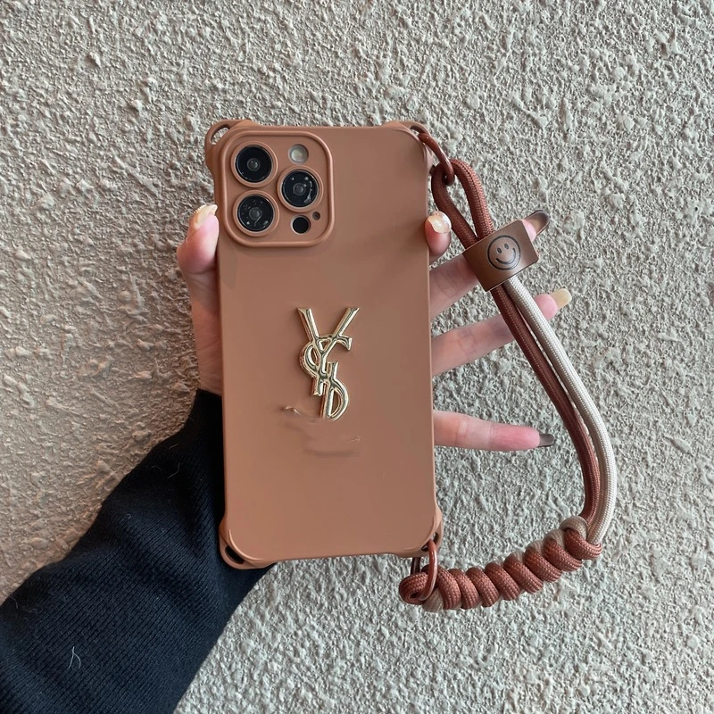 美拉德系YS斜跨手提绳iPhone15promax苹果14/13/12手机壳11全包软