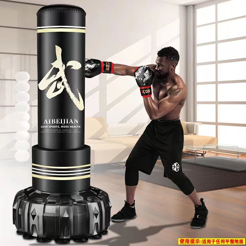 拳击沙袋立式家用不倒翁沙包儿童跆拳道训练拳击柱加粗耐打踢腿