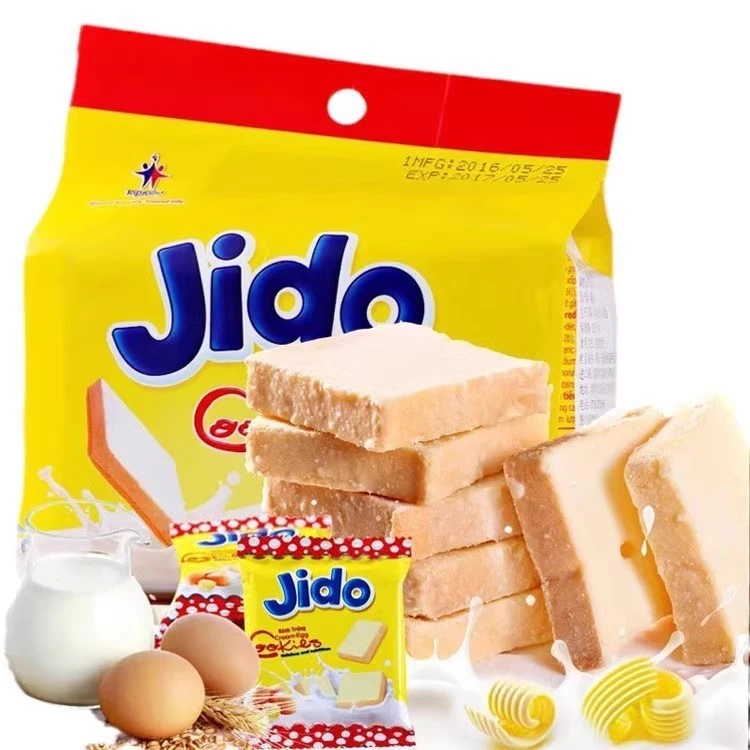 【越南进口 到手5袋】 jido鸡蛋味面包干90g/袋