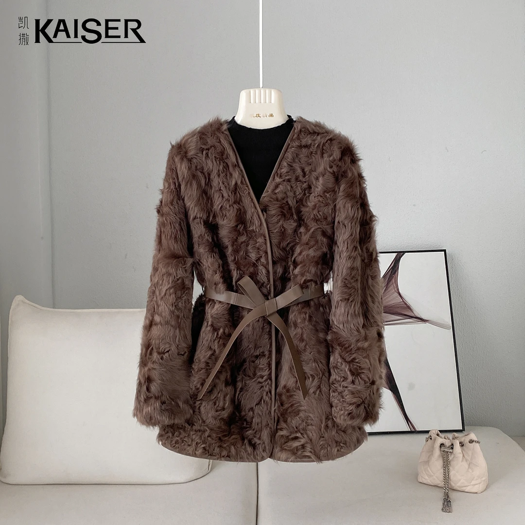 KAISER/凯撒4R2420小湖羊皮毛一体 冬季新款时尚简约大气潮流外套