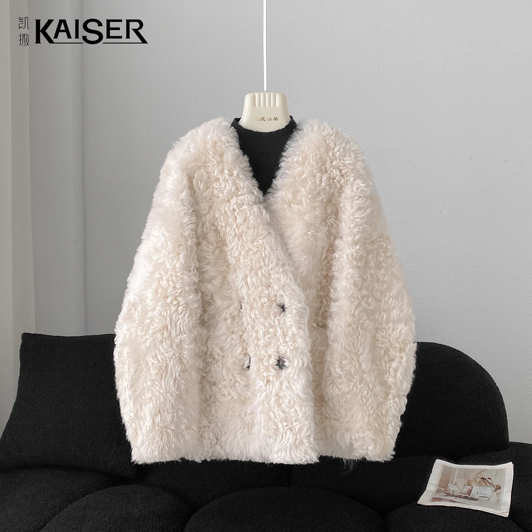 KAISER/凯撒4R2471托斯卡纳皮毛一体冬款时搭皮草外套