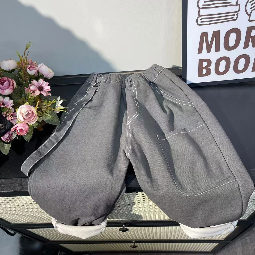 L175韩版单肩加绒背带裤