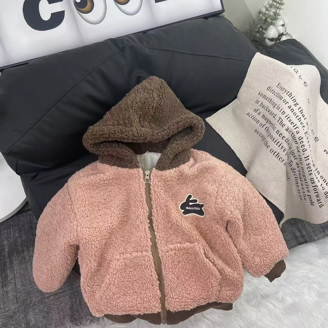 L136韩版冬季糕糕绒加厚加绒外套