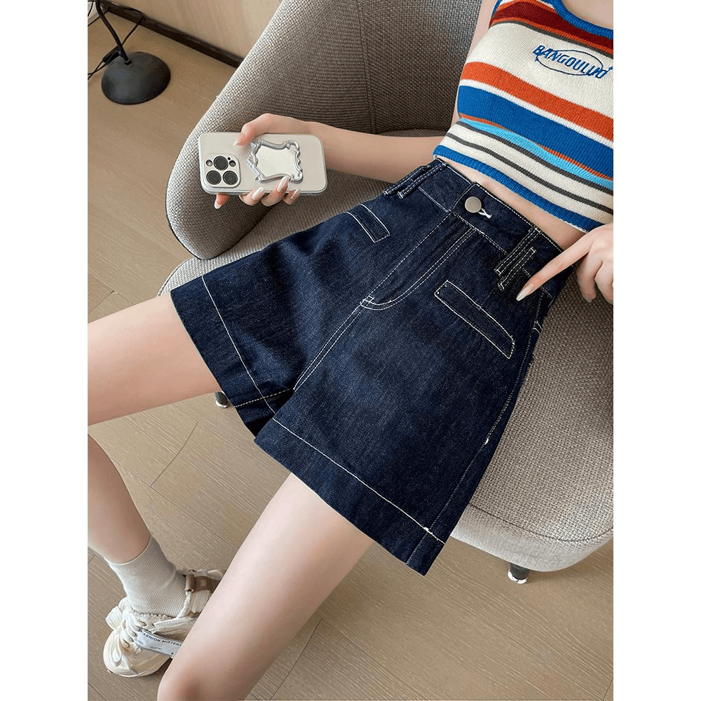 卓艺天资牛仔短裤女夏天薄款2024年新款宽松显瘦潮流辣妹爆款丹宁