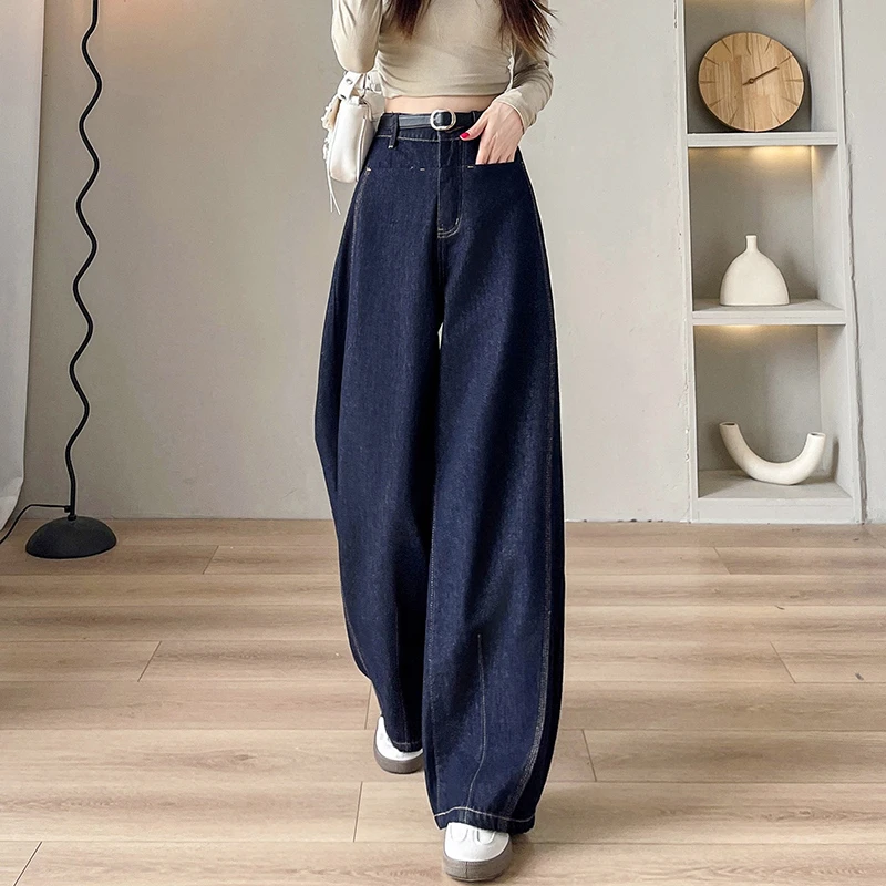 阔腿新款高腰宽松显瘦直筒休闲裤子2025潮款裤子女款卫裤秋季百搭
