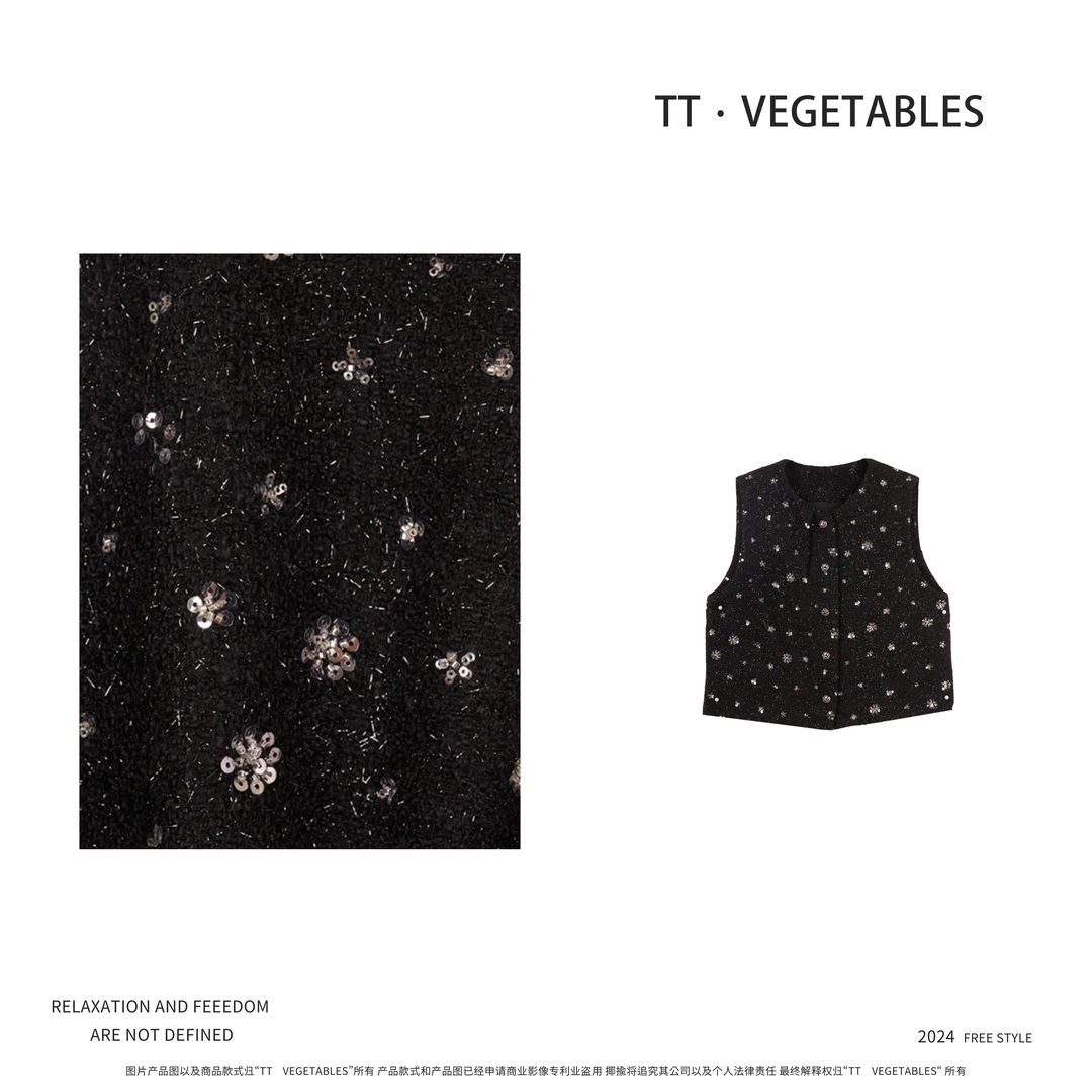 醉后余欢  马甲开衫宽松春秋新款复古女923171