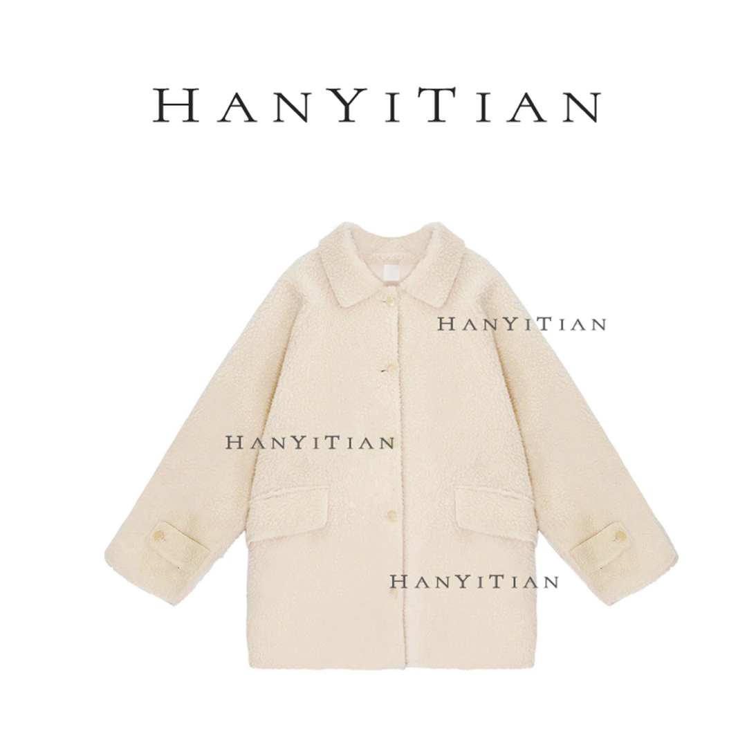 老板娘定制【糯米千层】重磅羊羔毛百搭针织气质显瘦秋外套323509