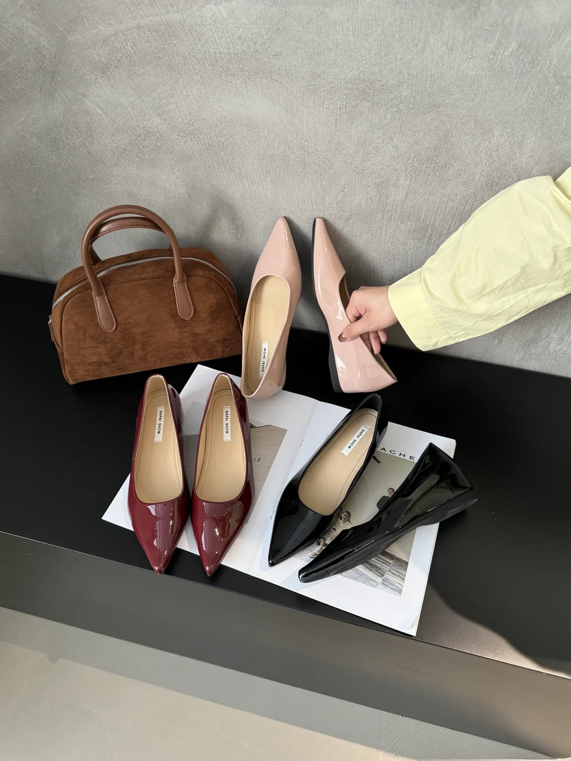 法式复古温柔晚晚风内增高玛丽珍鞋浅口纯色气质单鞋百搭奶奶鞋