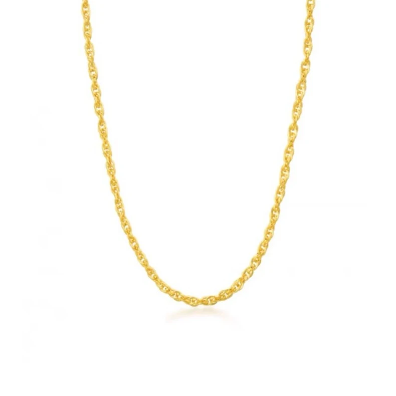 链子足银 水波方思链项链