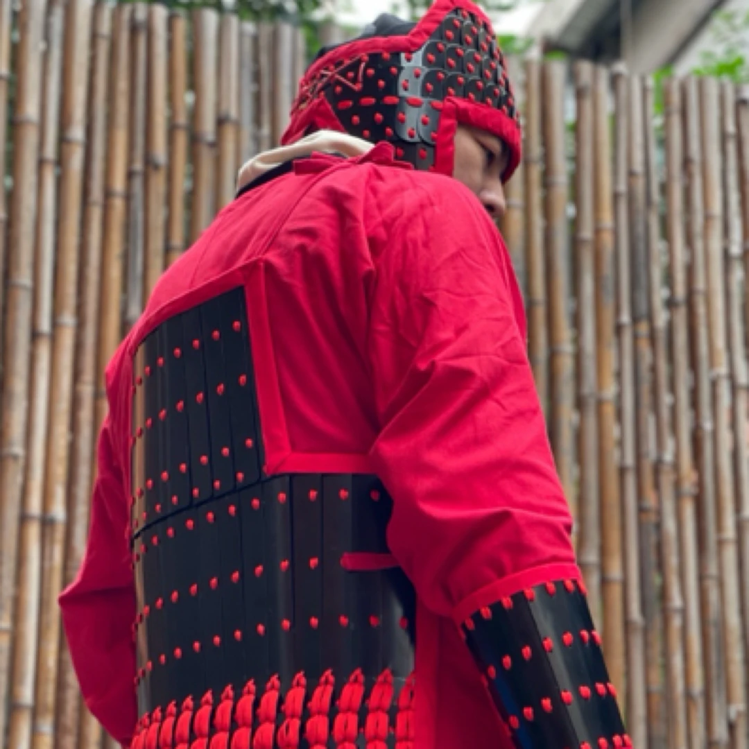 仿汉军士铁甲汉服甲胄道具配件