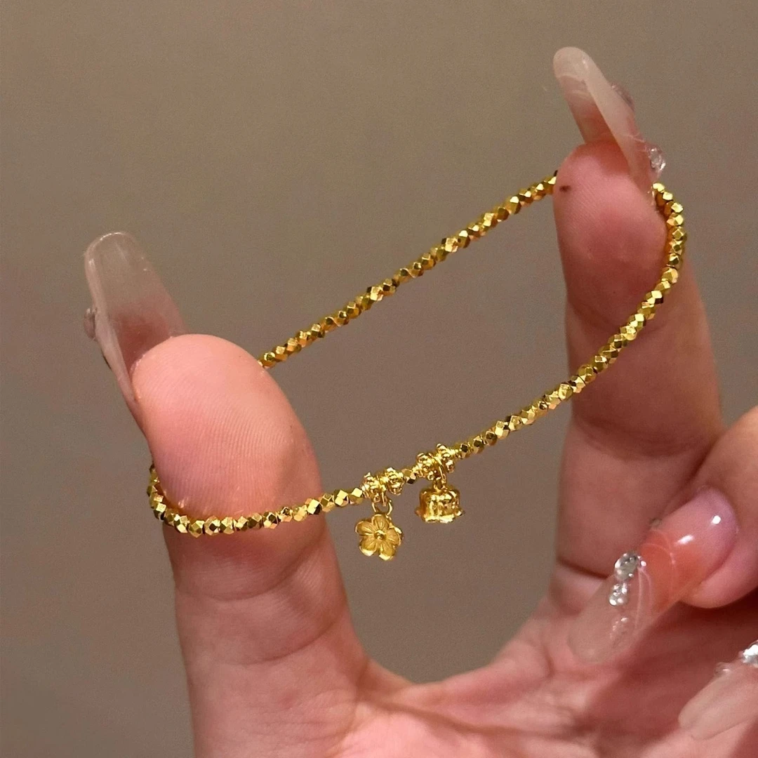 铜合金手链 铃兰花手链女ins小众设计轻奢高级时尚手环甜美手饰女