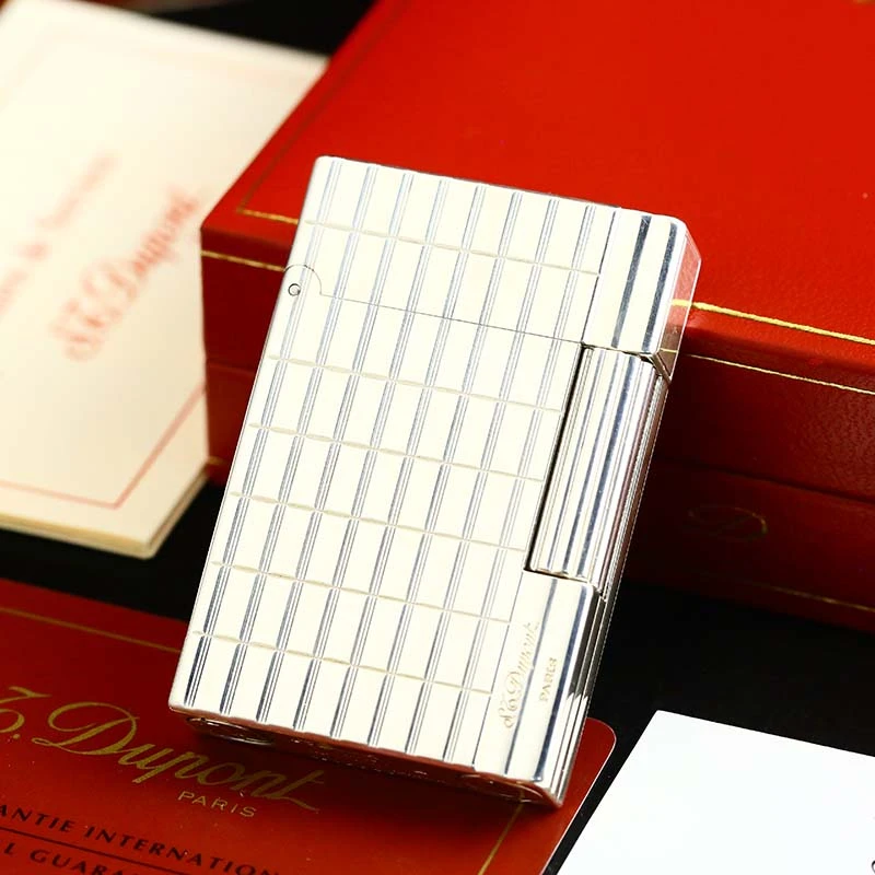 S.T. Dupont/都彭充气打火机镀银长方格L2中号盖茨比网红同款送礼