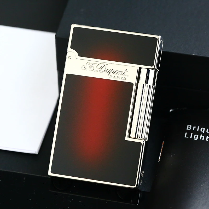 Dupont充气打火机红黑渐变中国漆1953定制款L2大号复古时尚
