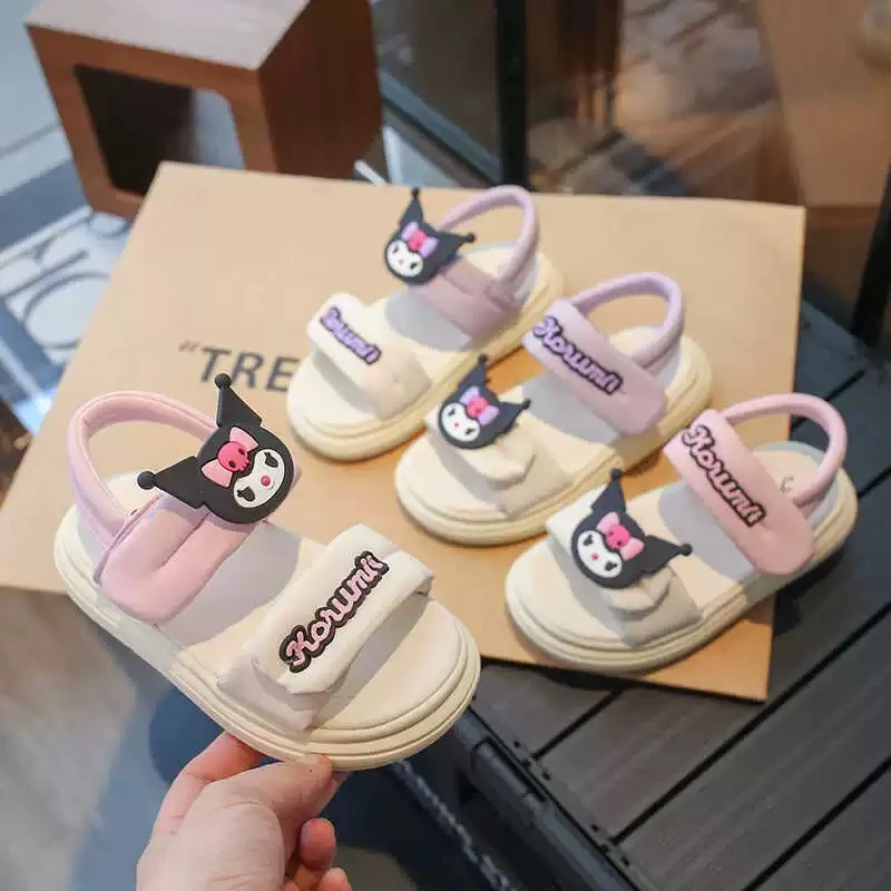 库洛米凉鞋女童夏款2024新款软底时尚儿童沙滩鞋夏天公主5520