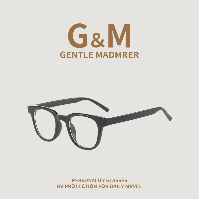 韩国GENTLE MADMRER素颜方框防蓝光眼镜女显脸小近视镜可配度数男
