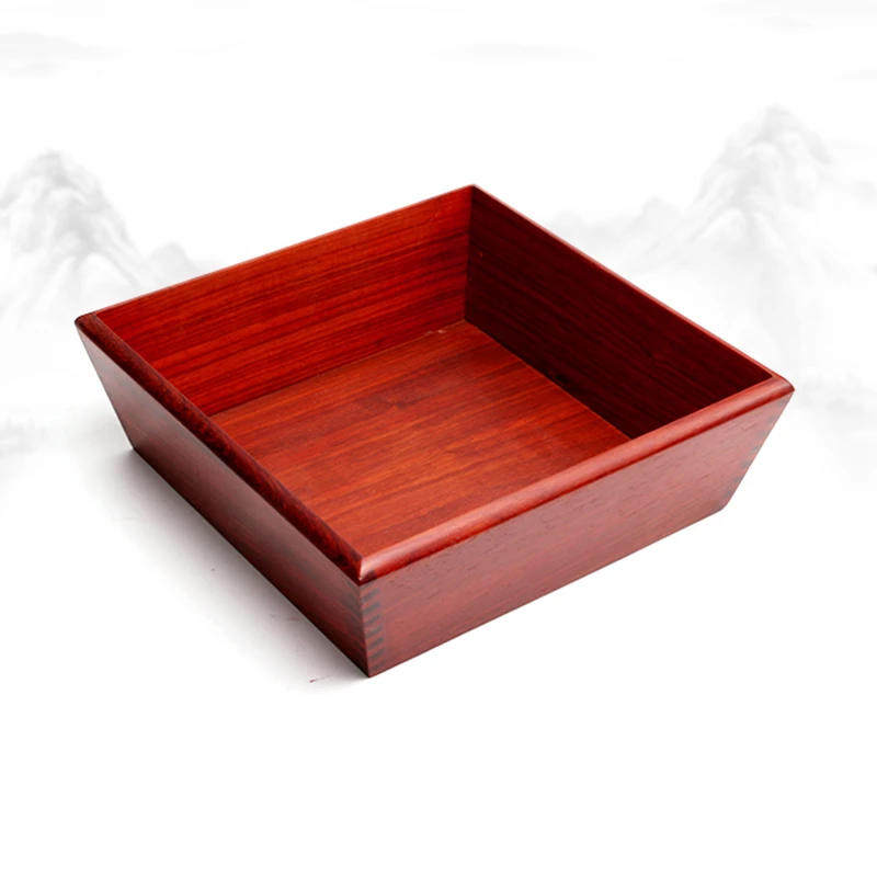 红花梨26公分米斗收纳盘