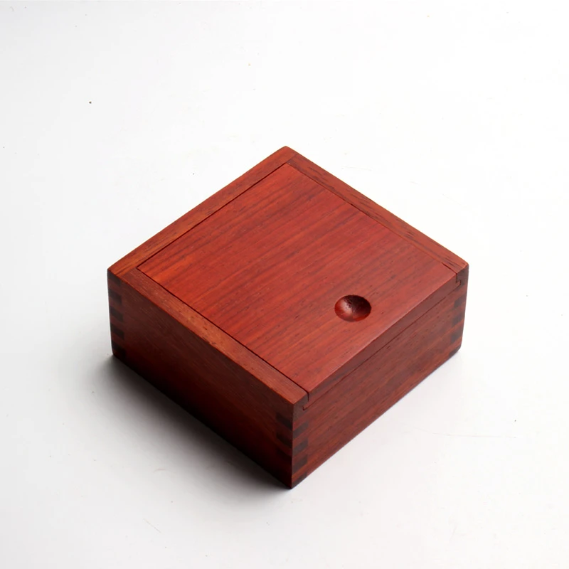 HHL 实木正方形10cm首饰盒