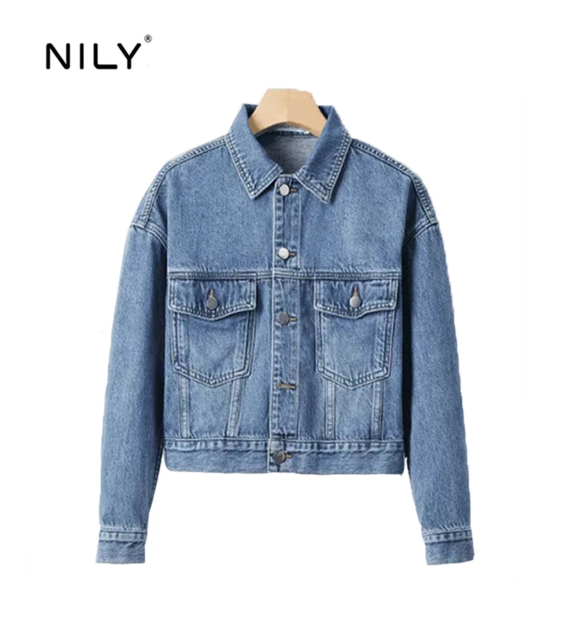 NILY百搭复古短款时尚水洗透气2.0设计经典潮流春秋外套休闲