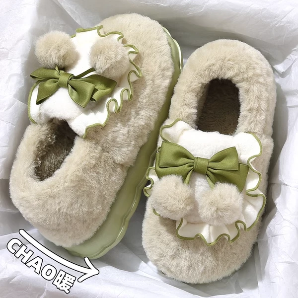 棉拖鞋女士包跟秋冬季2024新款室内家居加绒保暖毛绒月子棉鞋女款