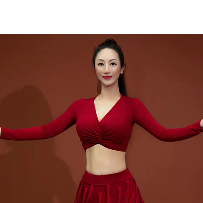 舞姿翼WZY025舞姿翼新款黑色单上衣均码