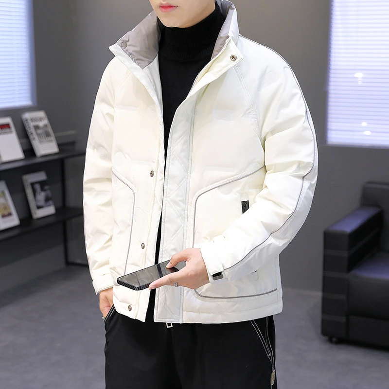 波司登爆款羽绒服男士冬季休闲白鸭绒轻薄保暖韩版帅气短款冬装外