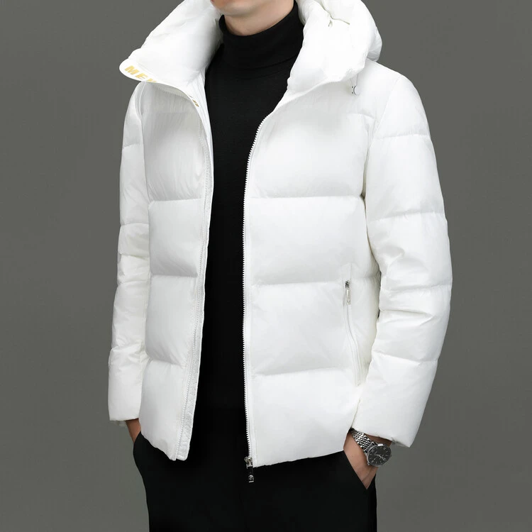 波司登连帽羽绒服男冬季加厚时尚休闲修身保暖白鸭绒背带款外套潮