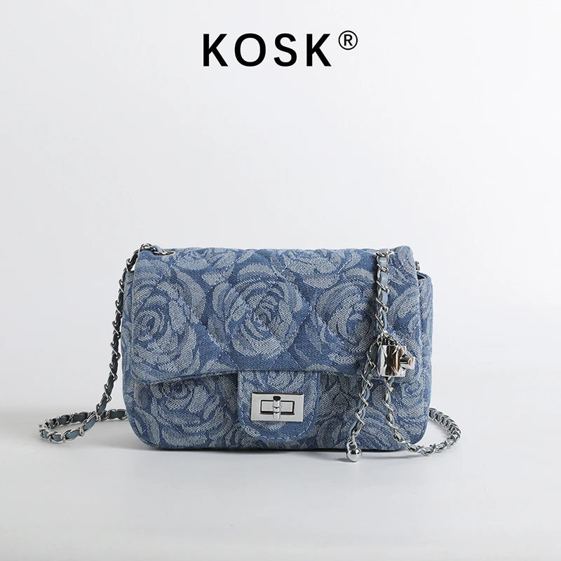 E291-E300夏季新款时尚休闲百搭气质牛仔蓝色女士手提单肩斜挎包