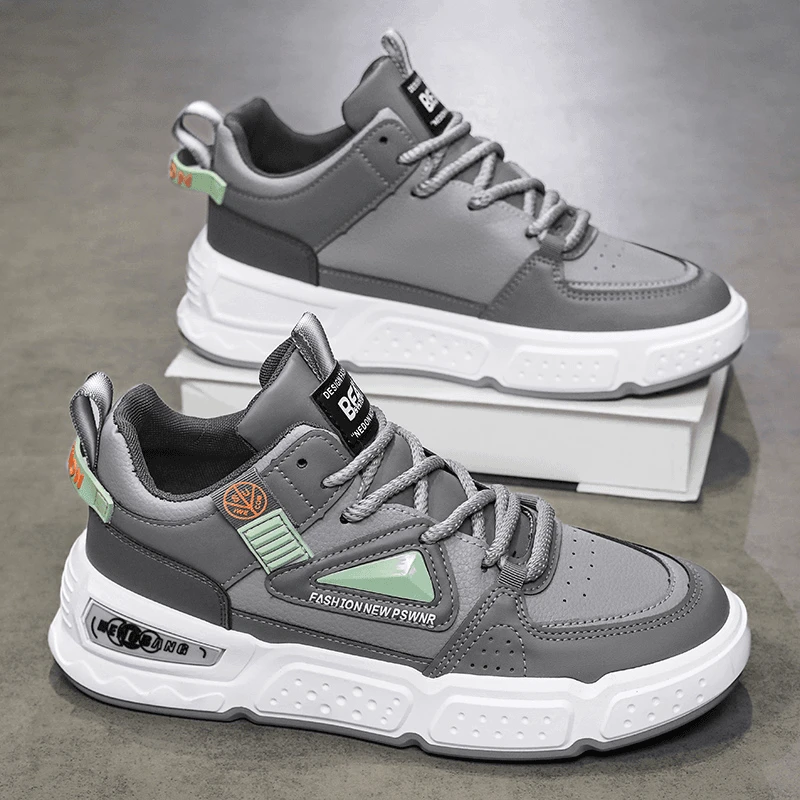 2024高帮男鞋新款厚底休闲板鞋潮流百搭防滑男士运动潮鞋
