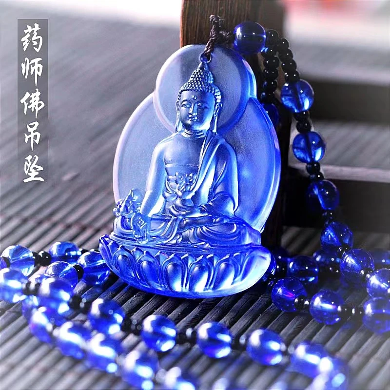 琉璃药师佛DD男女配饰情侣挂件结缘品民族风护身随身琉璃光如来