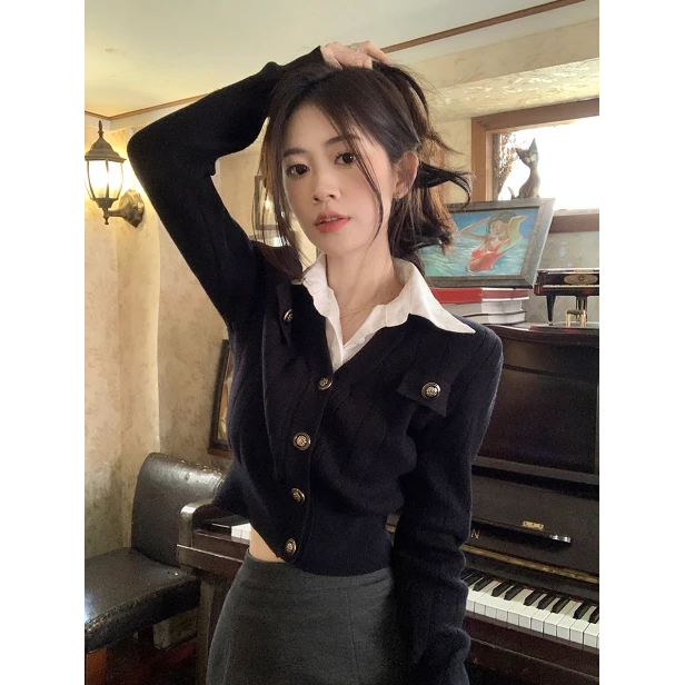 【团子】磨绒加厚 09095 大码秋冬胖mm纯欲修身长袖显瘦正肩t恤