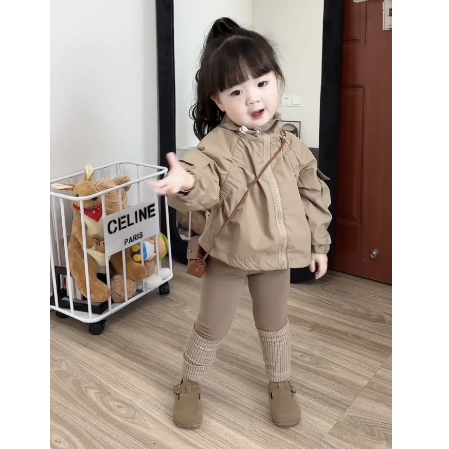 儿童春季新款套装洋气女宝宝外套打底裤时尚百搭两件套