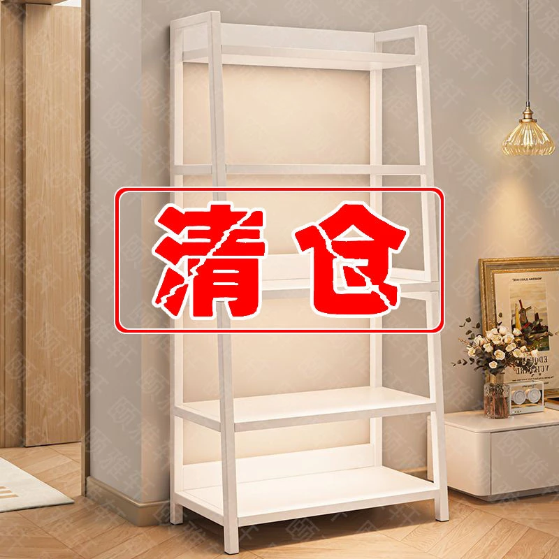 新疆包邮置物架落地客厅卧室家用简约现代铁艺多层展示收纳架靠墙