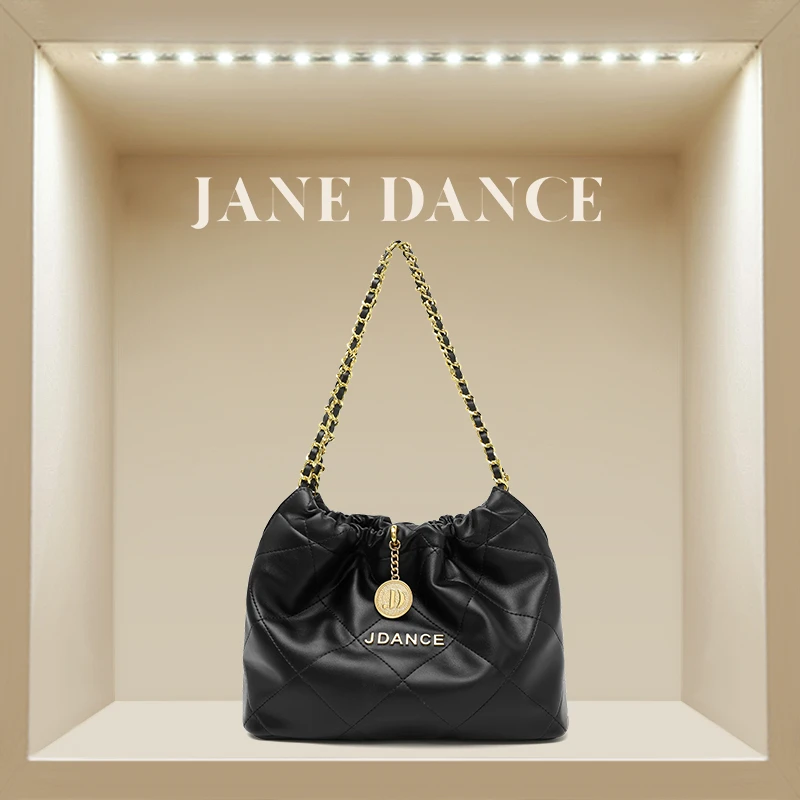 JANE DANCE小香风菱格链条垃圾袋小号单肩女士包百搭时尚大容量包