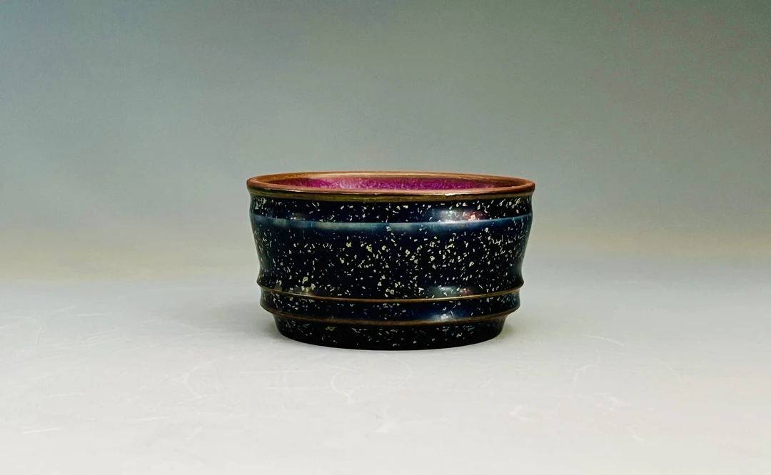 尹建中老师作品普洱杯手工主人杯茶杯品茗杯手工陶瓷纯手工描金