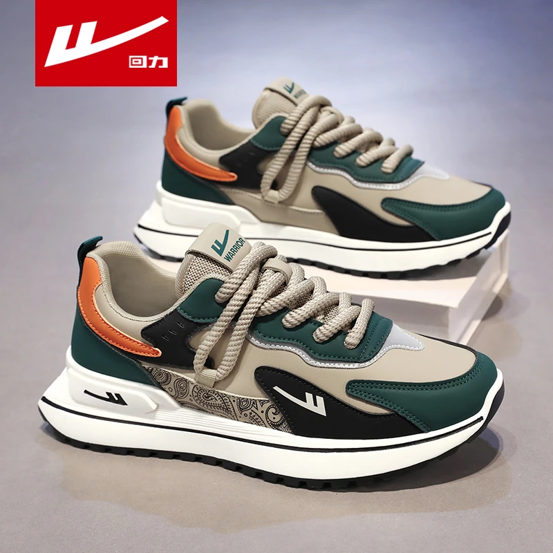 Warrior/回力运动鞋2024新款百搭国潮跑步鞋软底减震情侣款老爹鞋