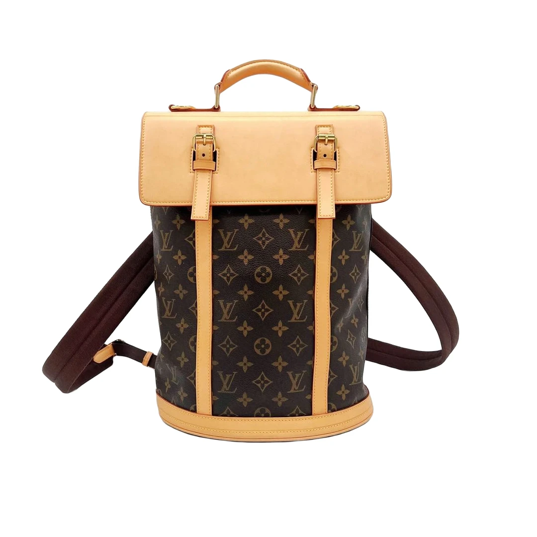 95新 LouisVuitton/路易威登 奢饱饱/经典老花大水桶/单肩双肩包