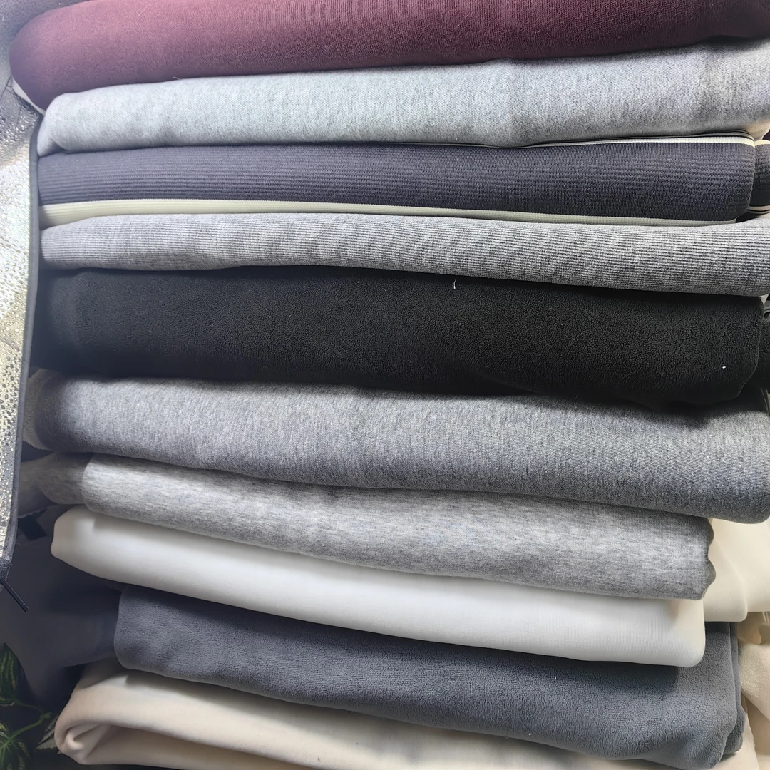 纯棉布块针织面料T恤布莱卡双面条纹