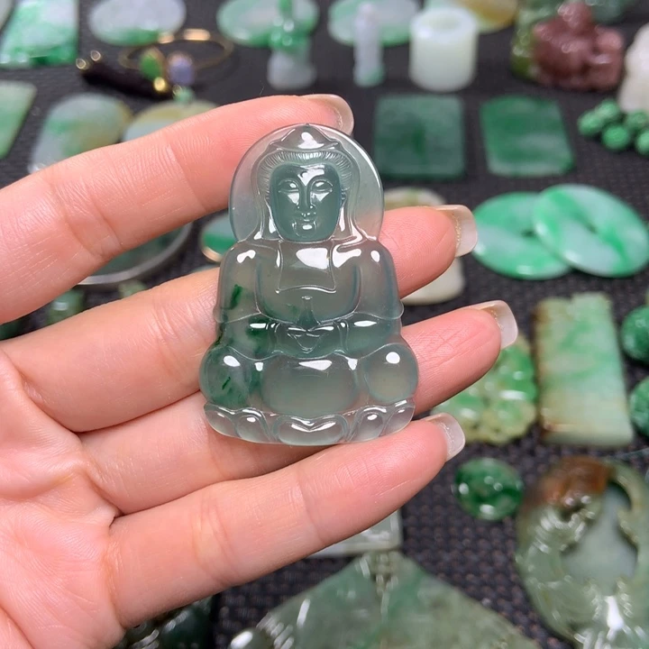 翡翠挂件未镶嵌安*