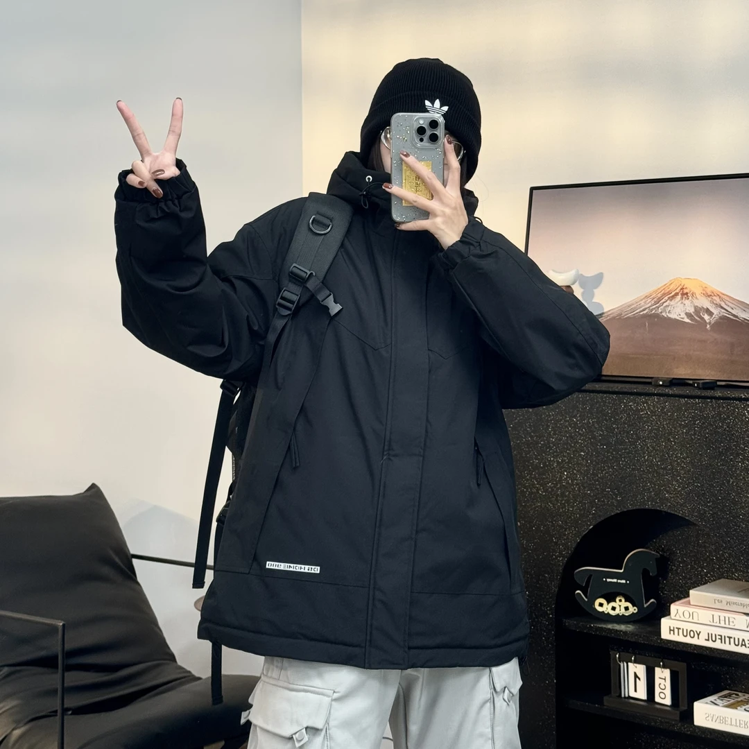 外套男士夹克休闲连帽潮流加绒加厚3950