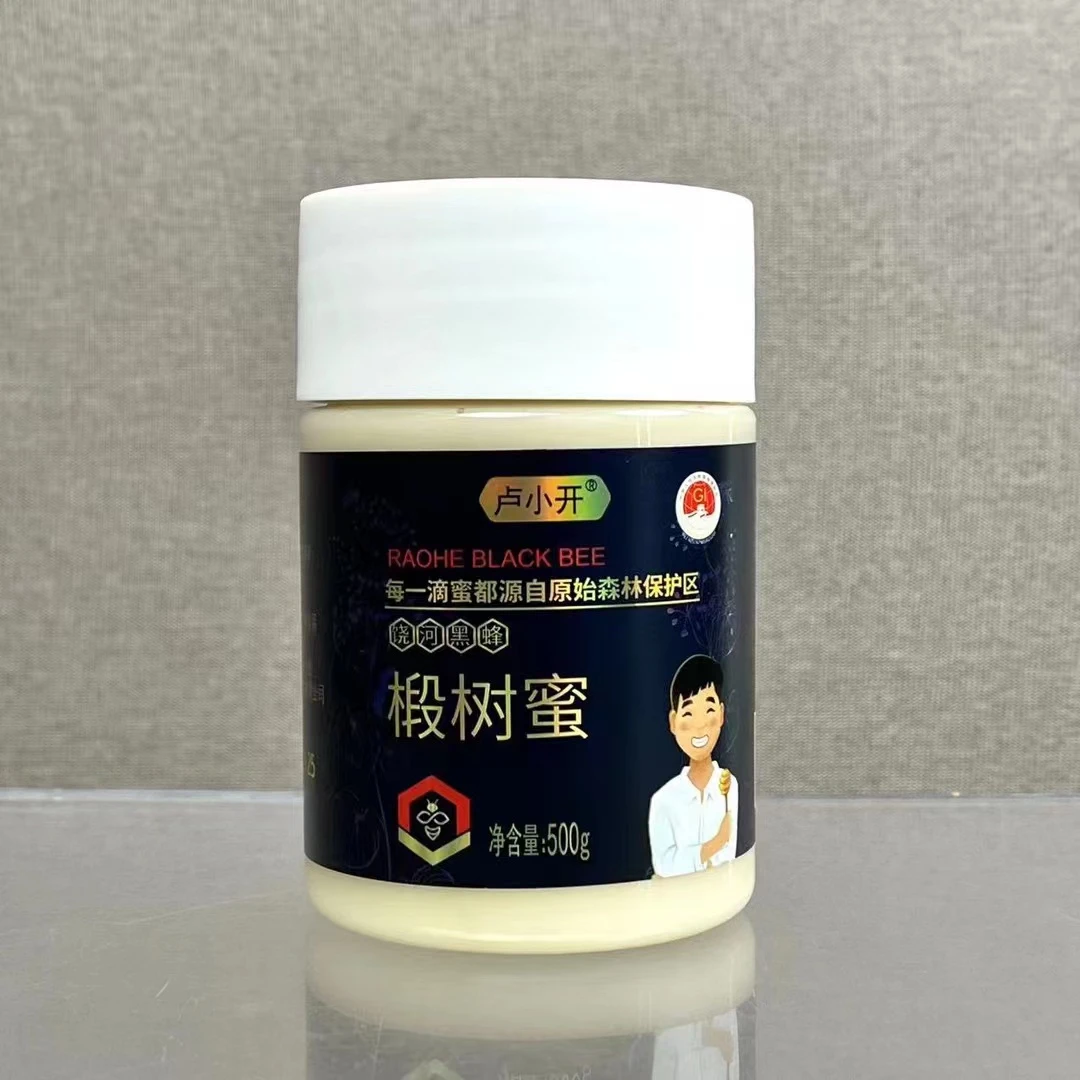 卢小开东北黑蜂椴树雪蜜（500克/瓶）LXK