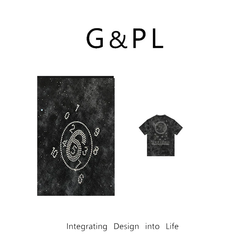 【高漂亮】2024新款百搭运动休闲定制重磅T恤男女同款H42007