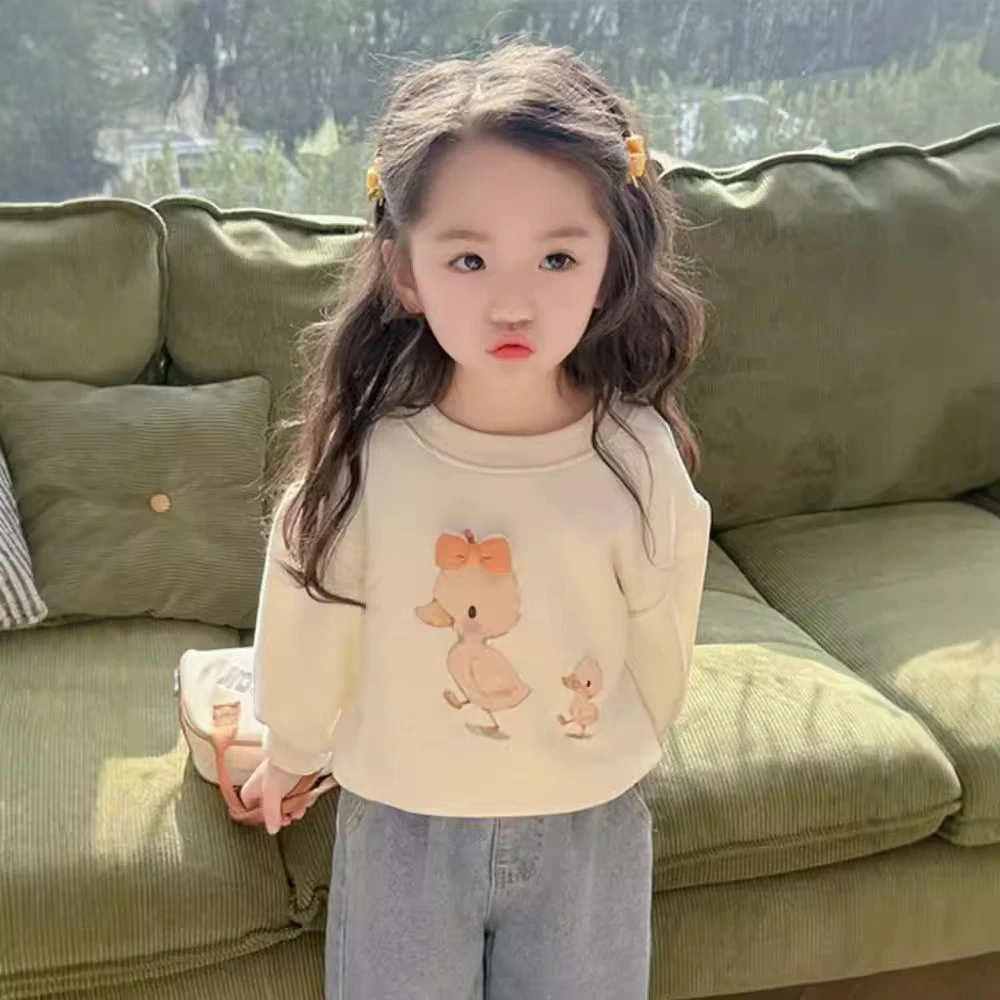 女童卫衣春秋款2024新款儿童秋装洋气时髦小女孩宝宝秋季长袖上衣